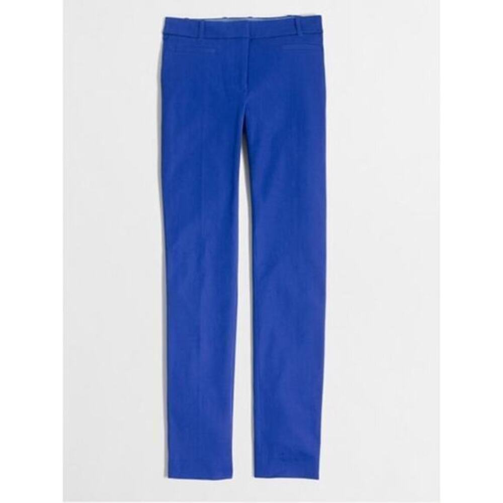 NEW J.Crew Factory Blue Lexie Pants pockets slimming fit Style C9716 10 regular